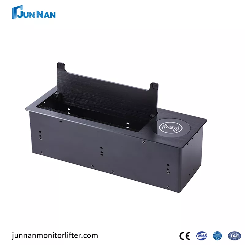 میز پنهان شارژ بی سیم مبلمان اداری هوشمند تبلت برق سوکت برق